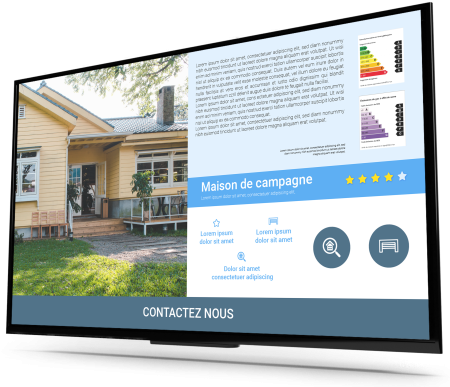 BS_Ecran_Immo Biz Screen, solution d'affichage numérique dynamique